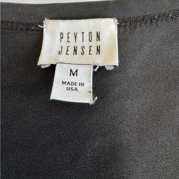 Peyton Jensen Modal Blend Black V-Neck Swing Tank Top Tunic - Size M Made in USA - Picture 4 of 13